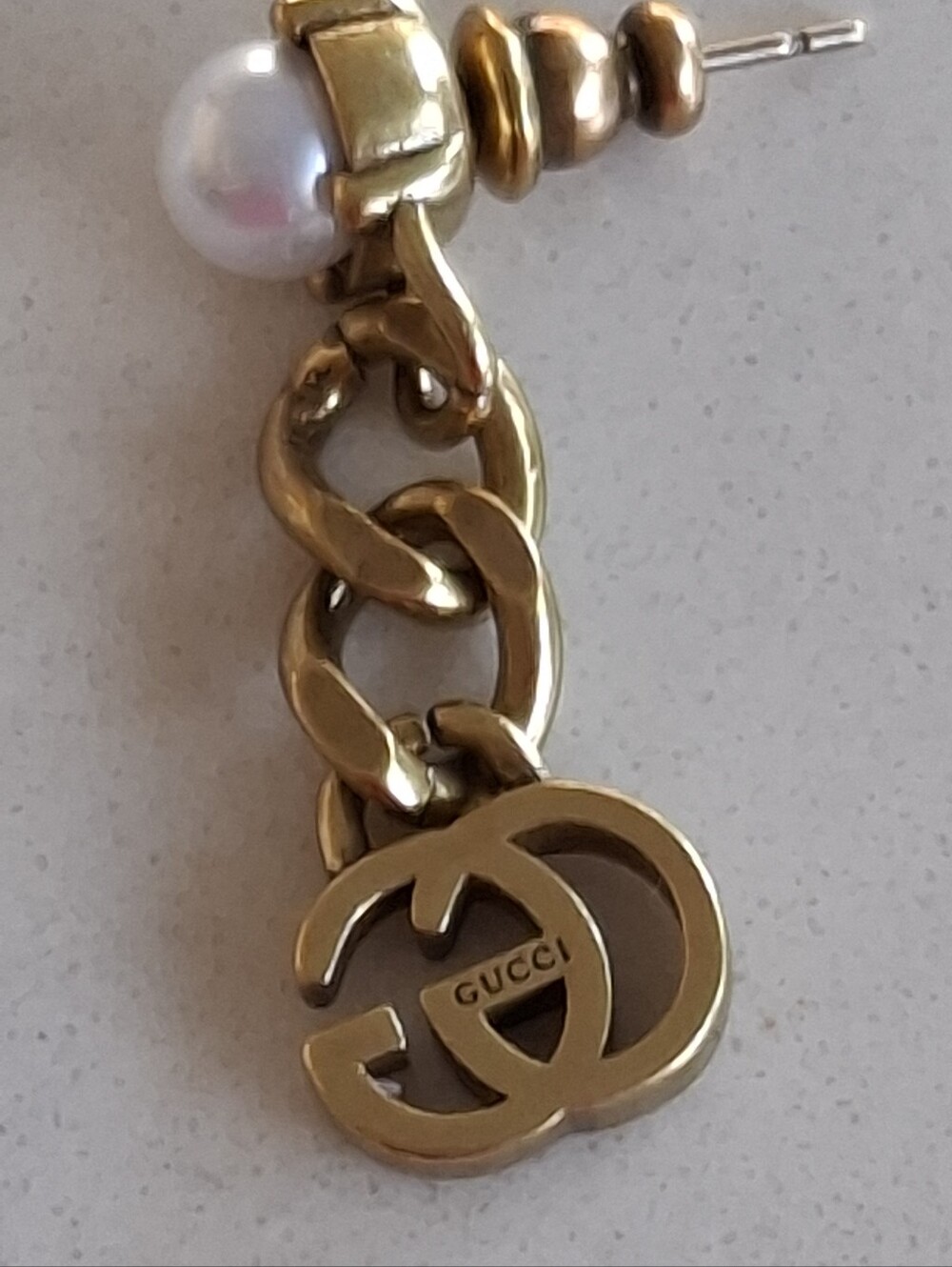 Auth.Gucci Earr.& Mirror Set - Picture 3 of 6